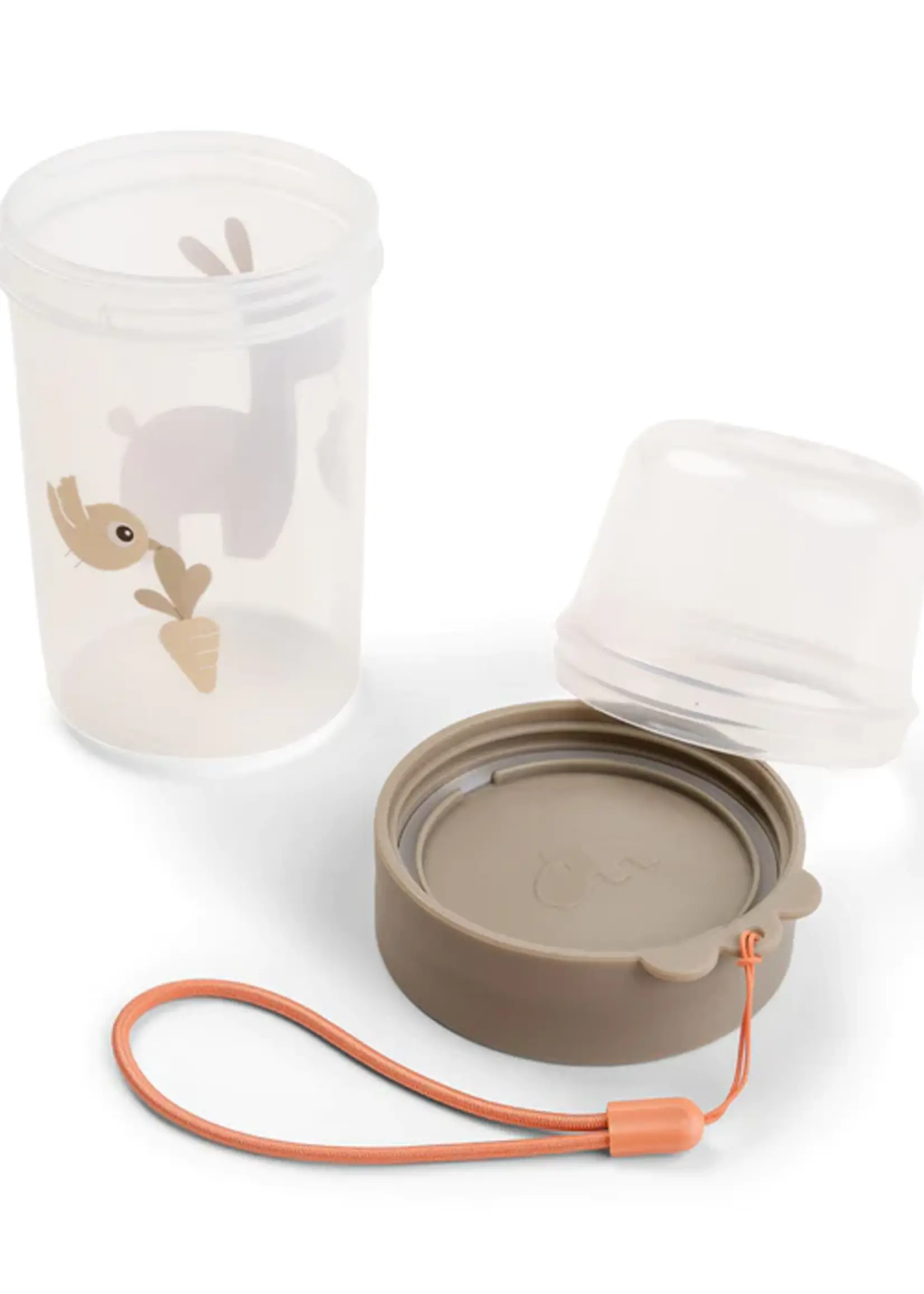 DonebyDeer Donebydeer - To go 2-way snack container L - Lalee sand
