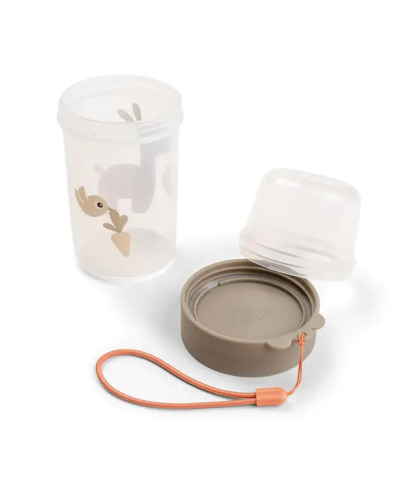DonebyDeer Donebydeer - To go 2-way snack container L - Lalee sand