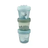 Donebydeer - Baby food container 3-pack - Croco green