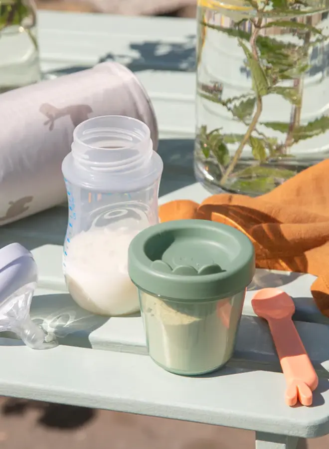 Donebydeer - Baby food container 3-pack - Croco green