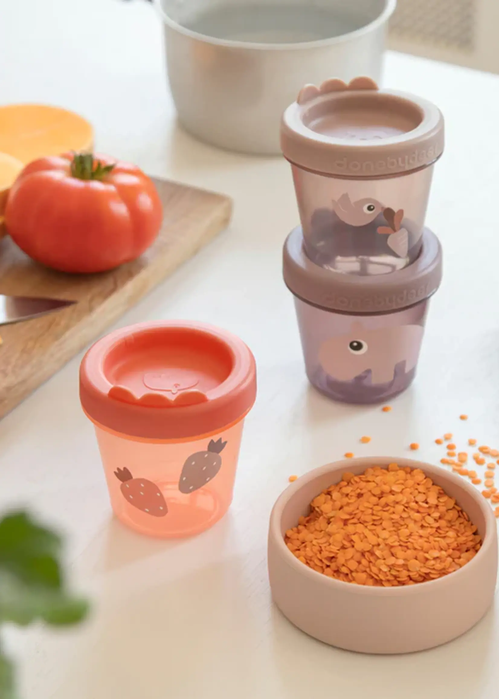 DonebyDeer Donebydeer - Baby food container 3-pack - Ozzo powder