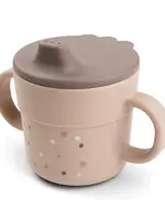 DonebyDeer Donebydeer - Foodie spout cup - Happy dots powder
