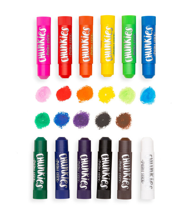 Ooly Ooly - Chunkies paint sticks - set 12 stuks
