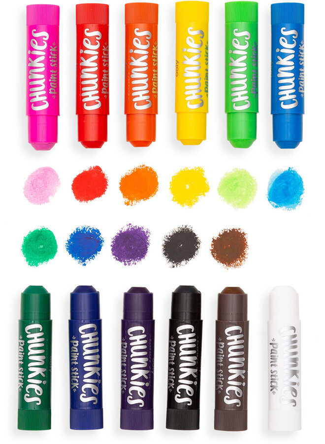 Ooly - Chunkies paint sticks - set 12 stuks