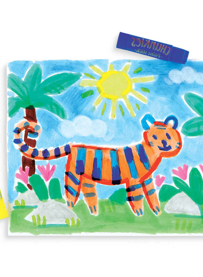 Ooly - Chunkies paint sticks - set 12 stuks