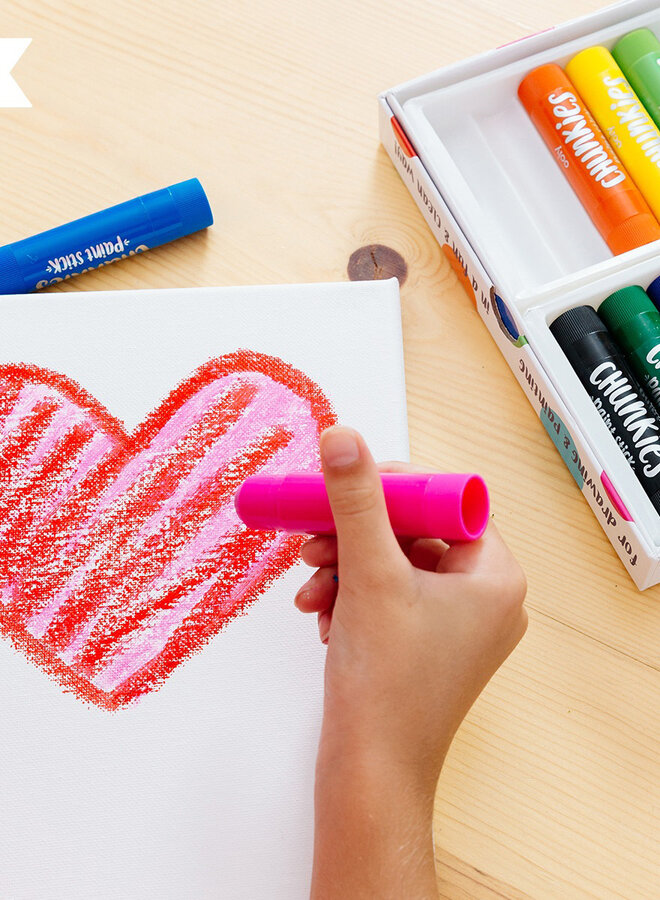 Ooly - Chunkies paint sticks - set 12 stuks