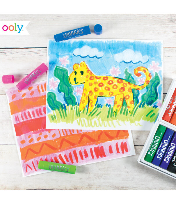 Ooly Ooly - Chunkies paint sticks - set 12 stuks