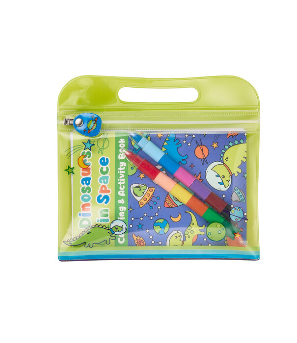 Ooly Ooly - Mini Traveler Color & Activity kit - Dino