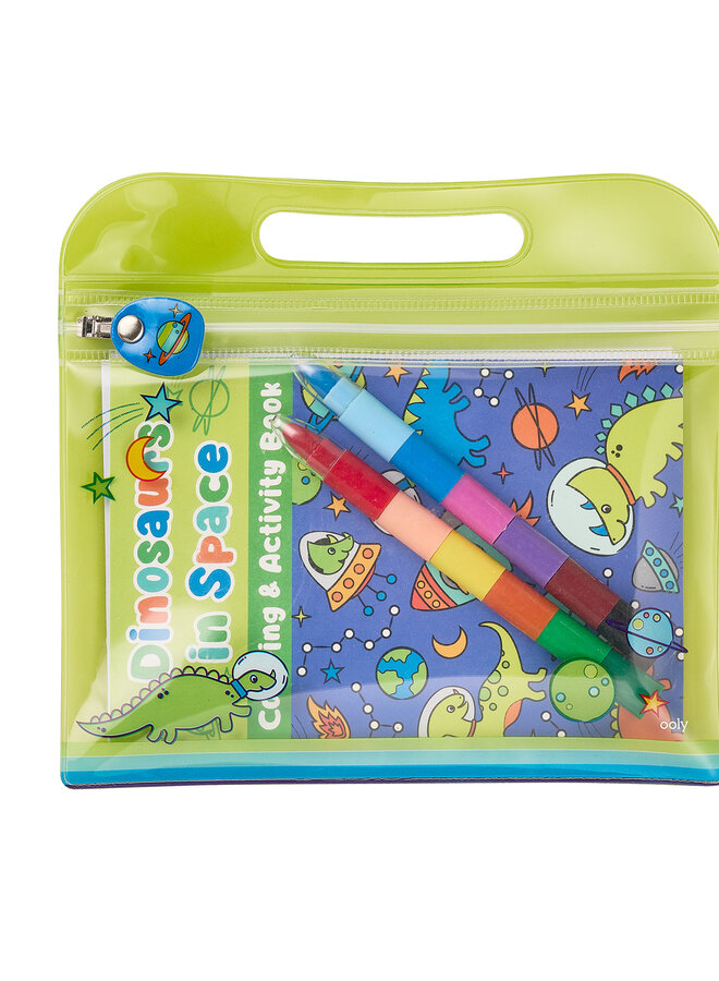 Ooly - Mini Traveler Color & Activity kit - Dino