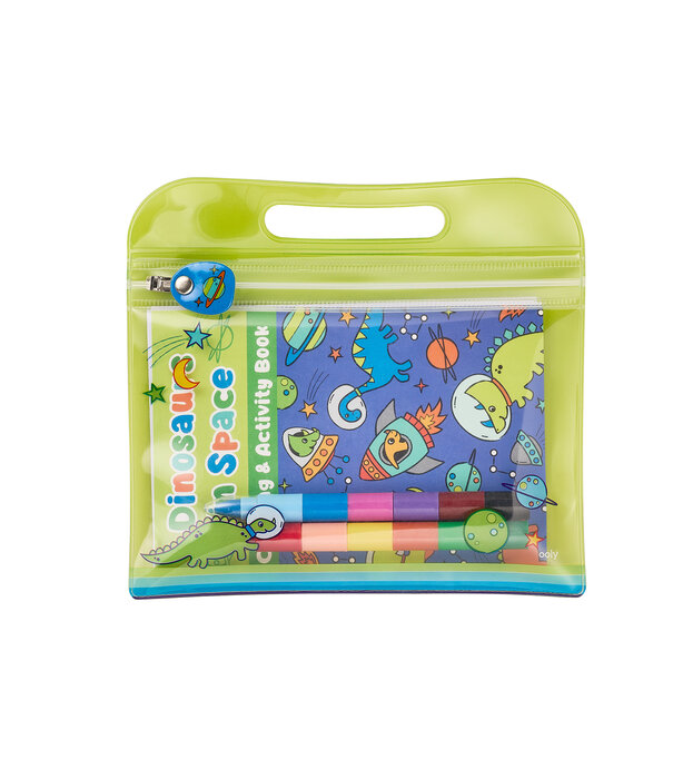 Ooly Ooly - Mini Traveler Color & Activity kit - Dino