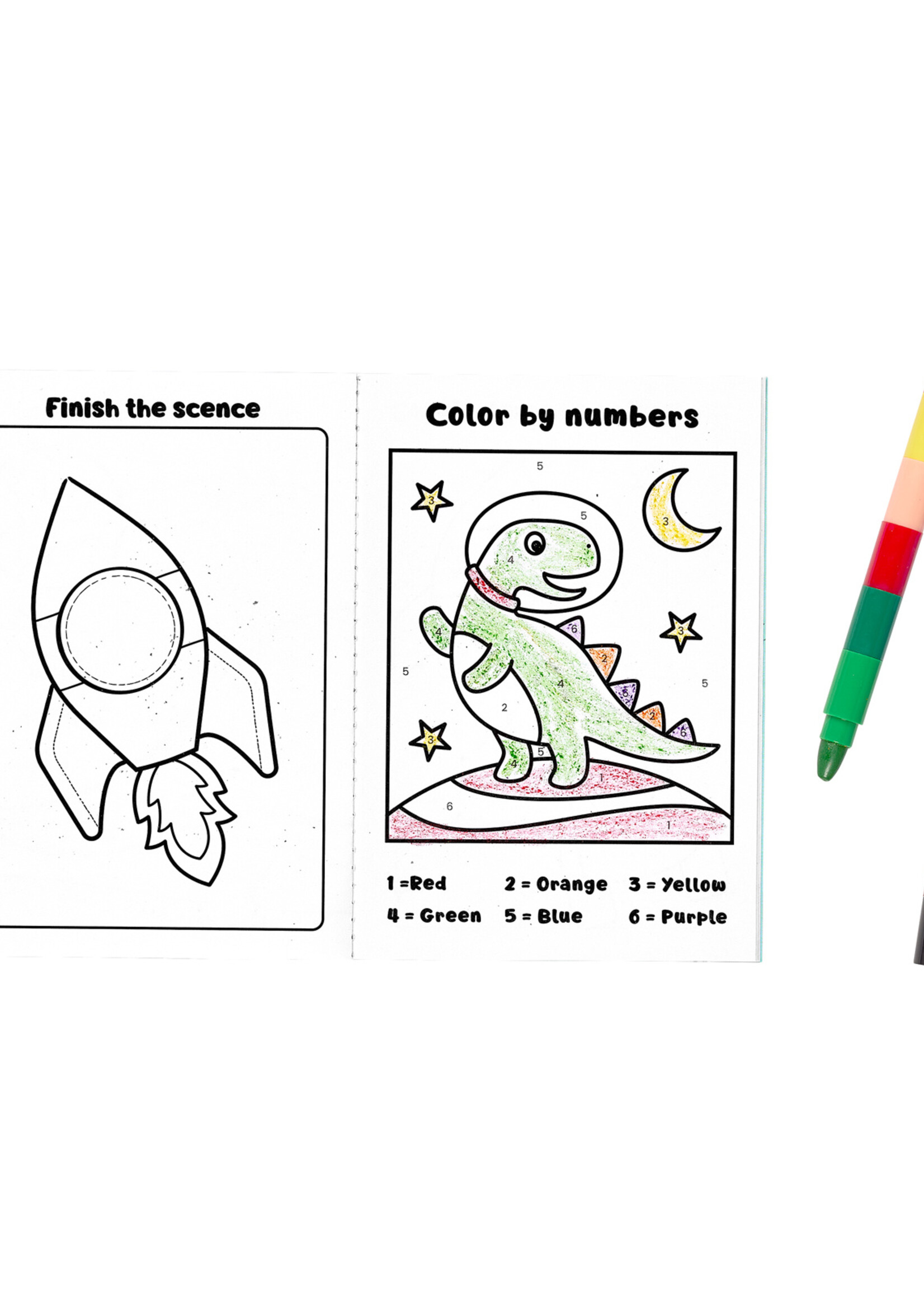 Ooly Ooly - Mini Traveler Color & Activity kit - Dino