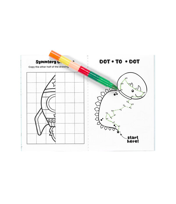 Ooly Ooly - Mini Traveler Color & Activity kit - Dino