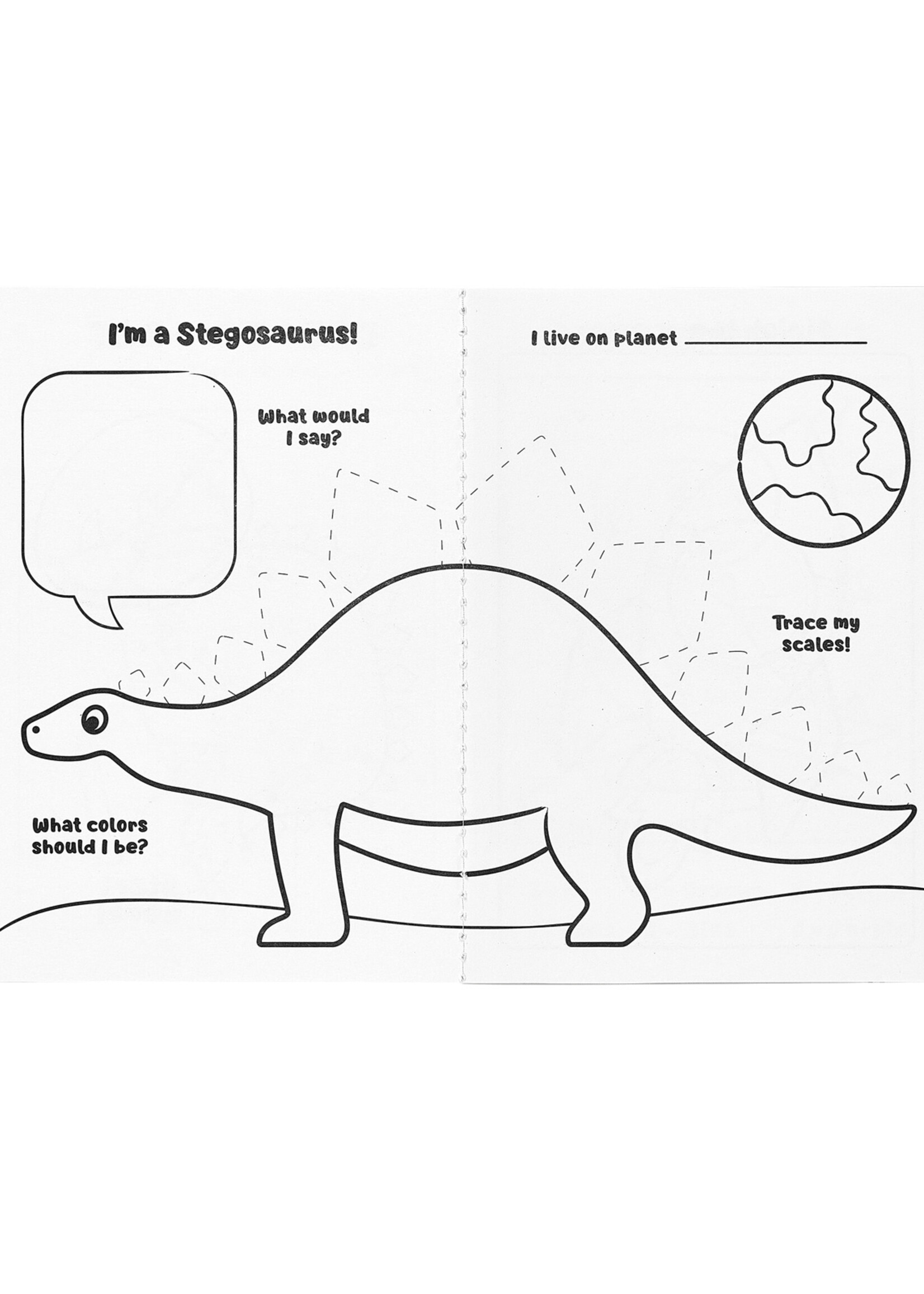 Ooly Ooly - Mini Traveler Color & Activity kit - Dino