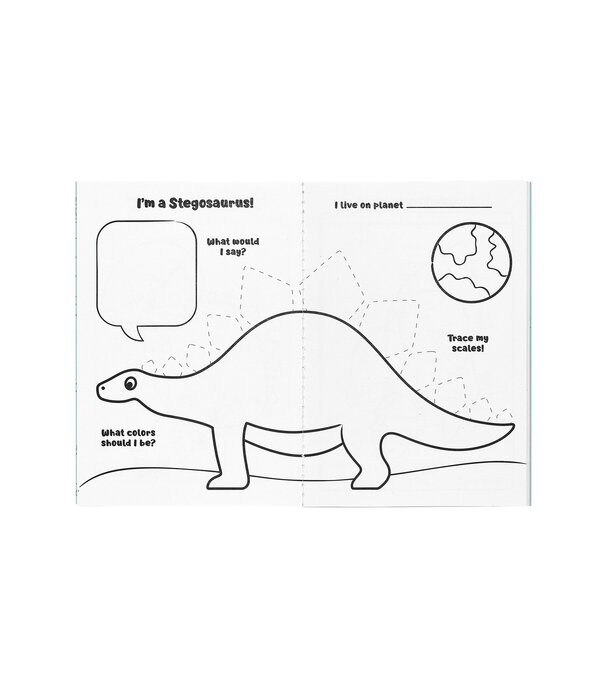 Ooly Ooly - Mini Traveler Color & Activity kit - Dino