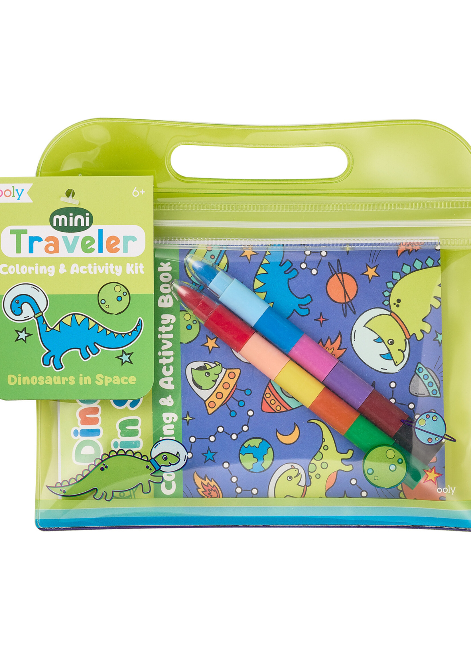 Ooly Ooly - Mini Traveler Color & Activity kit - Dino