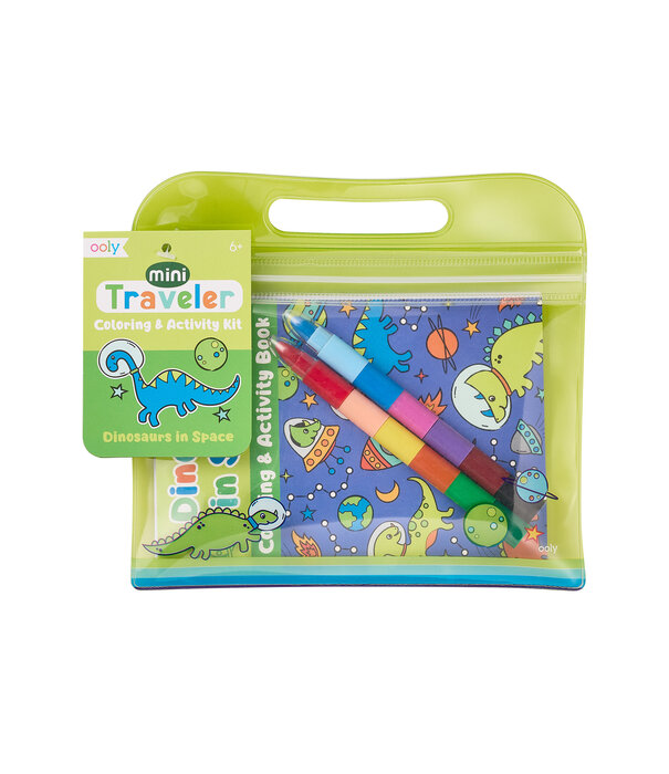 Ooly Ooly - Mini Traveler Color & Activity kit - Dino