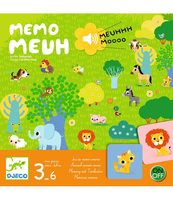 Djeco Djeco - Memorie met geluid - Memo meuh