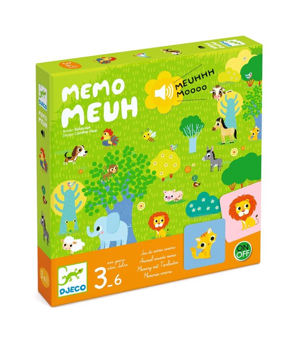 Djeco Djeco - Memorie met geluid - Memo meuh