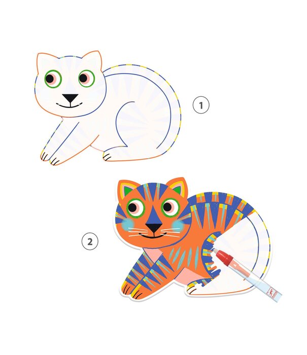 Djeco Djeco - Magisch kleuren - Animaloma