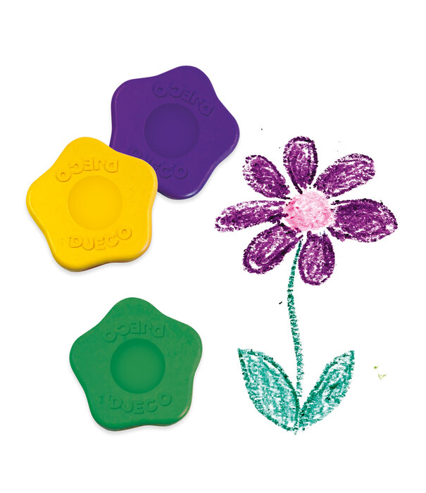 Djeco Djeco - 12 bloemenkrijtjes