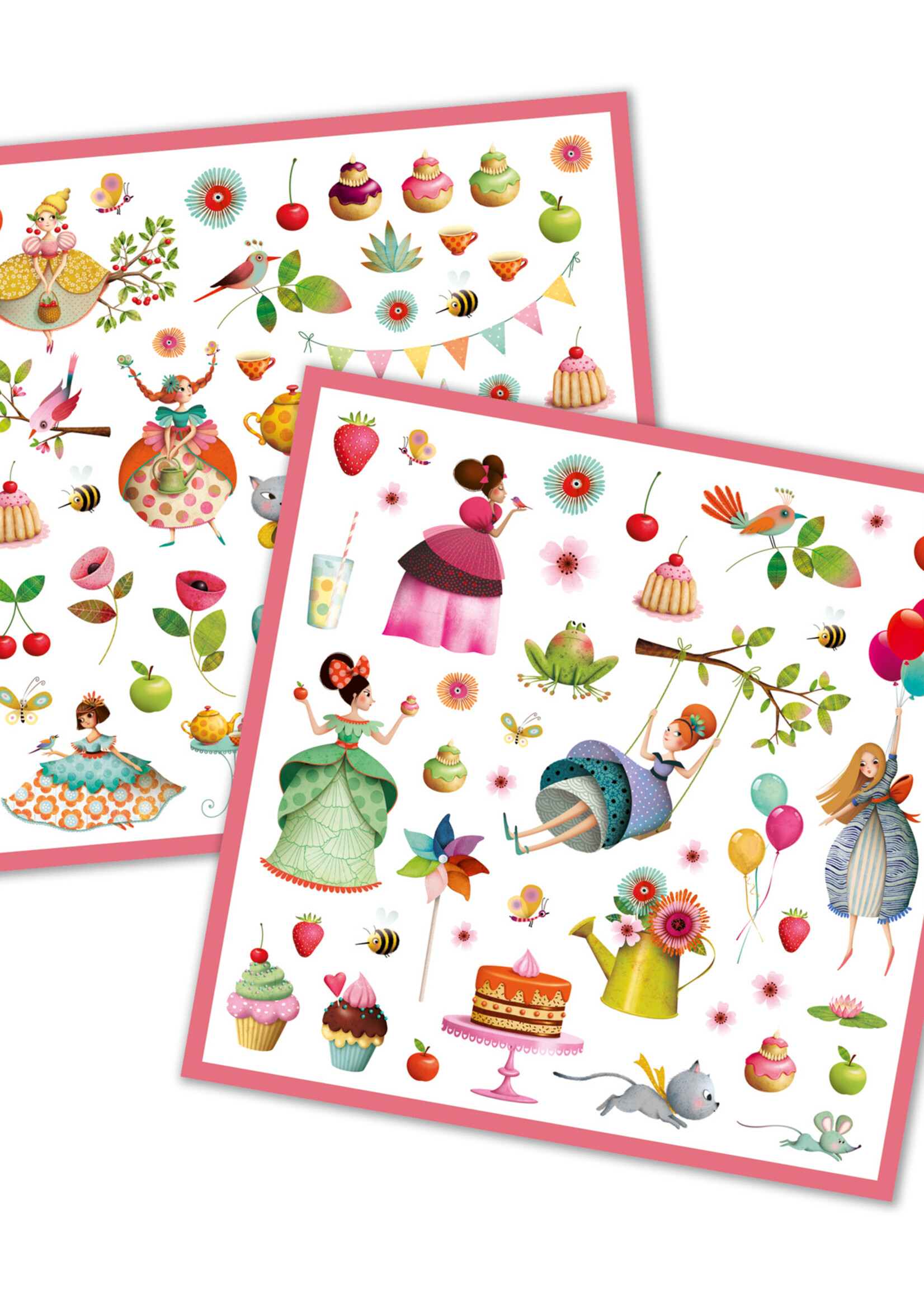 Djeco Djeco - Stickers - Thee drinken met prinsessen