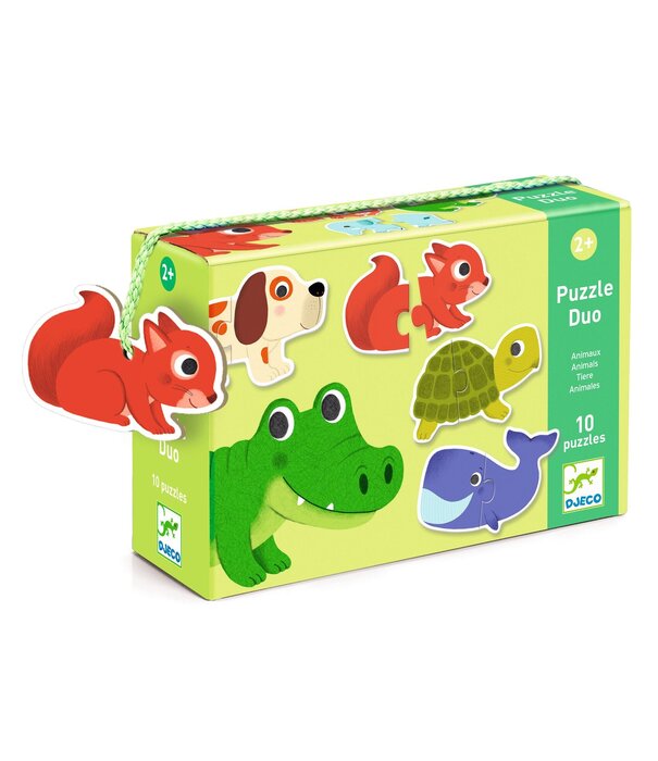 Djeco Djeco - Puzzel Duo 10 st  - Animals