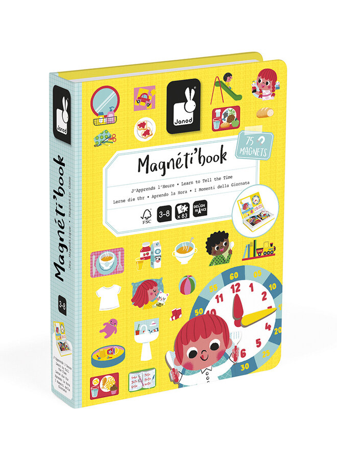 Janod - Magnetibook - Klok kijken