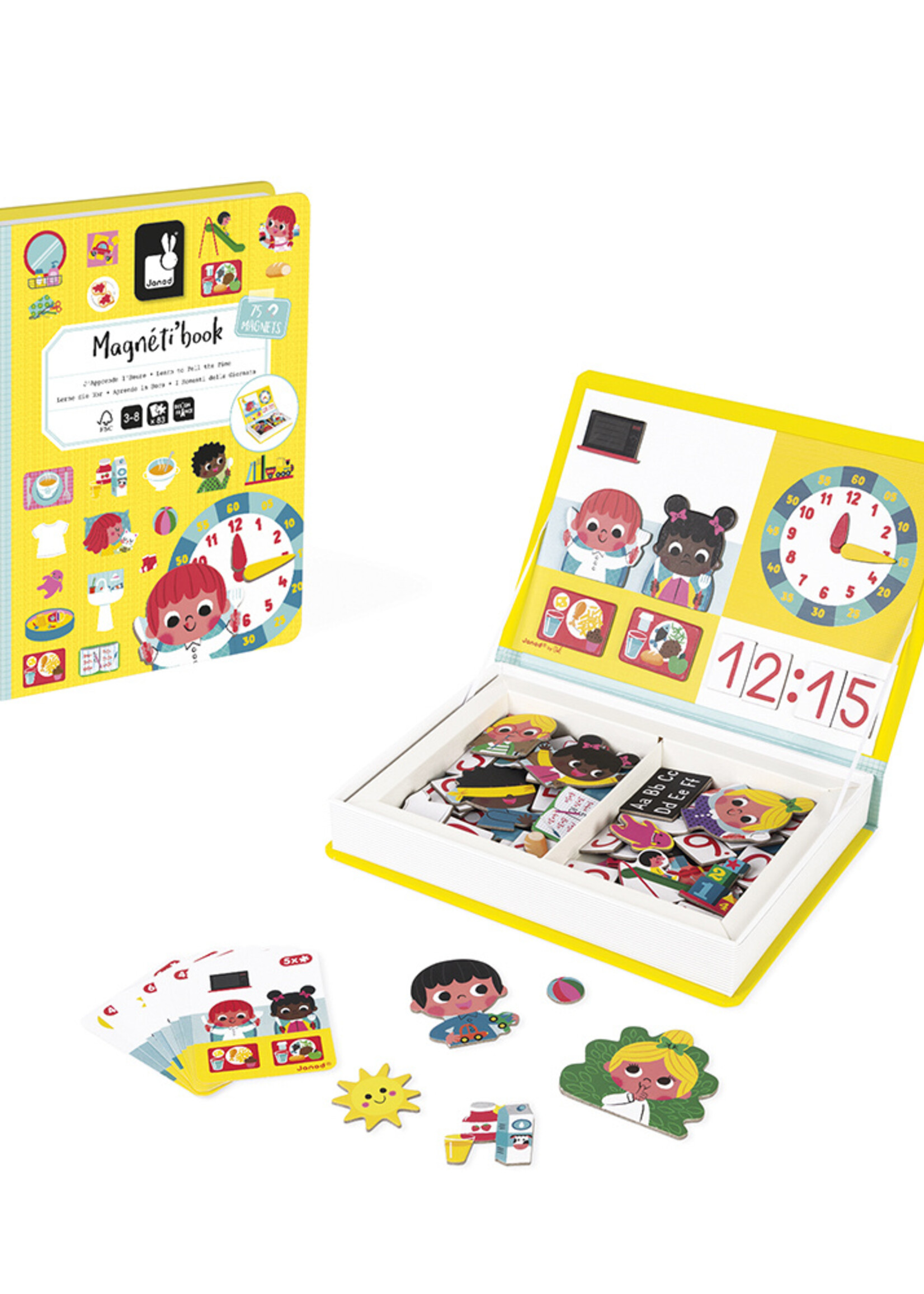 Janod Janod - Magnetibook - Klok kijken
