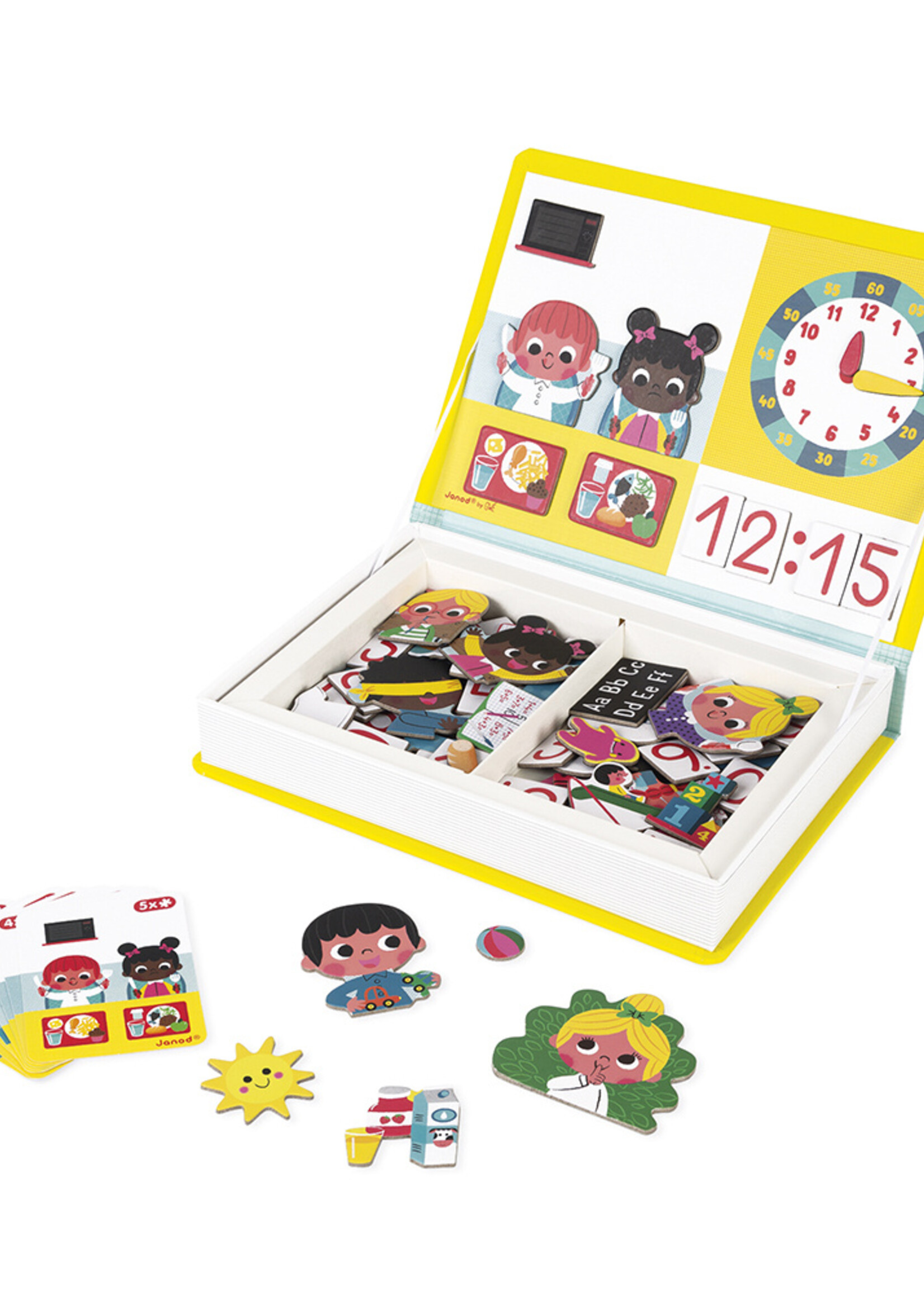 Janod Janod - Magnetibook - Klok kijken