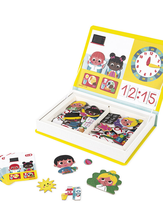Janod - Magnetibook - Klok kijken