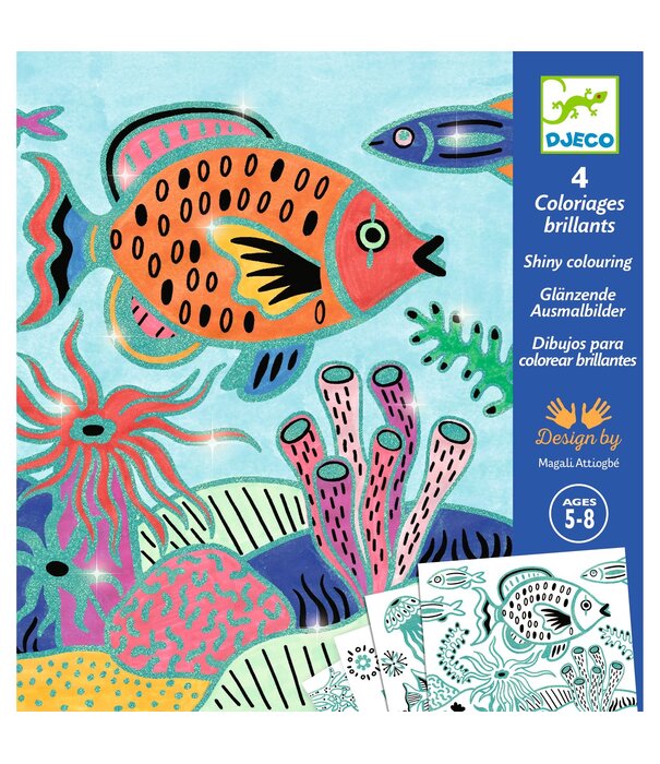 Djeco Djeco - Coloriages Brillants - Onder zee