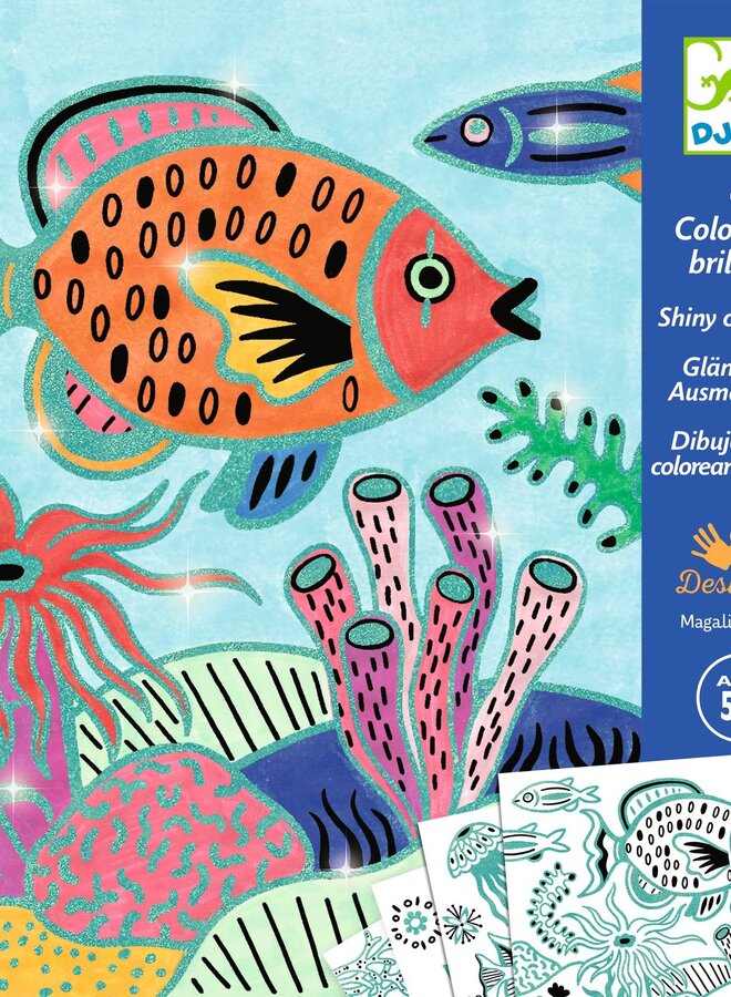 Djeco - Coloriages Brillants - Onder zee