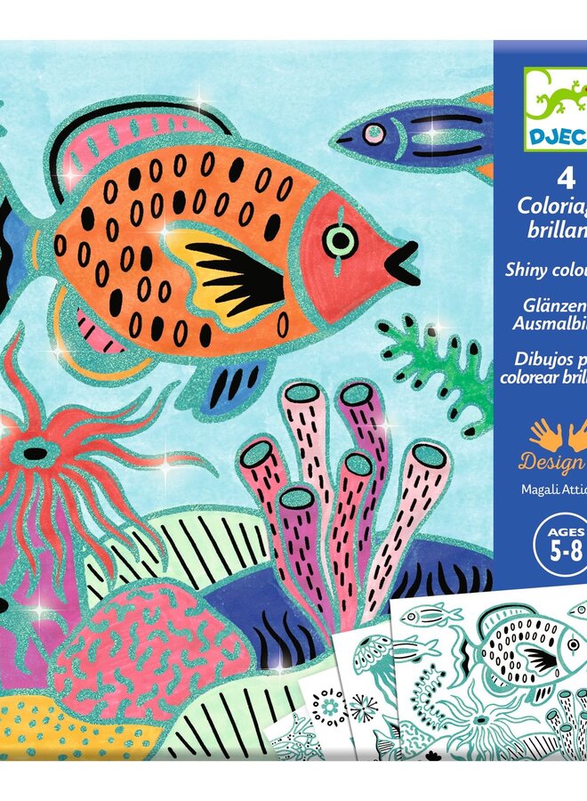 Djeco - Coloriages Brillants - Onder zee