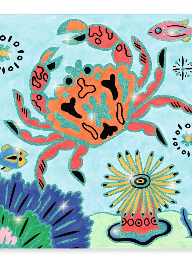 Djeco - Coloriages Brillants - Onder zee