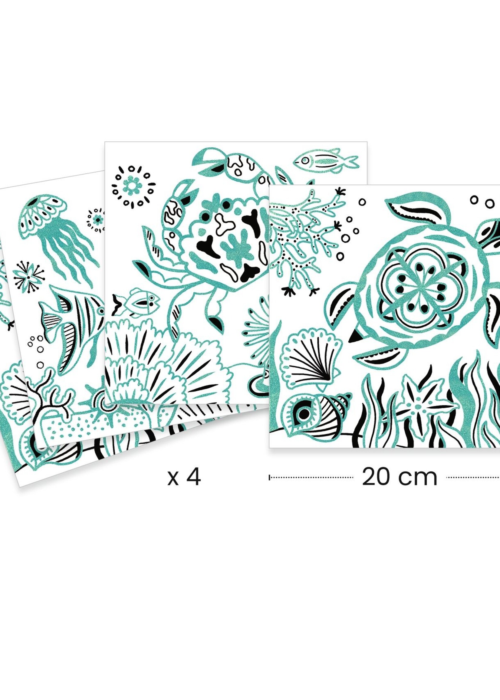 Djeco Djeco - Coloriages Brillants - Onder zee
