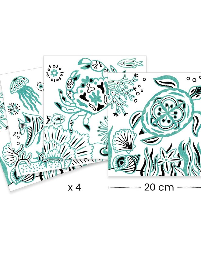 Djeco - Coloriages Brillants - Onder zee