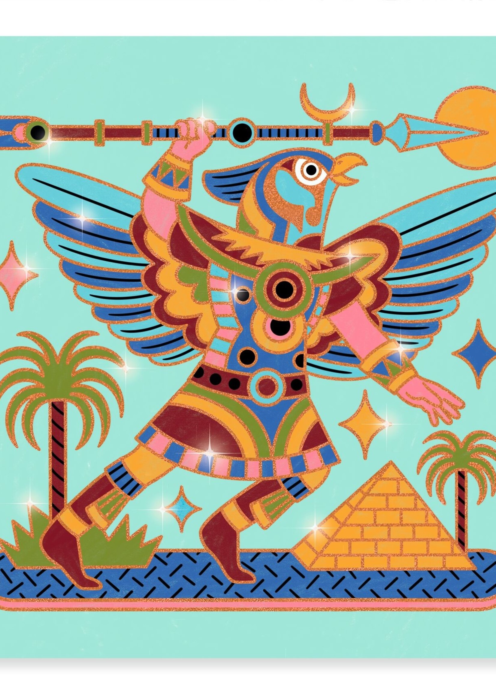 Djeco Djeco - Coloriages Brillants - Heldhaftige dieren