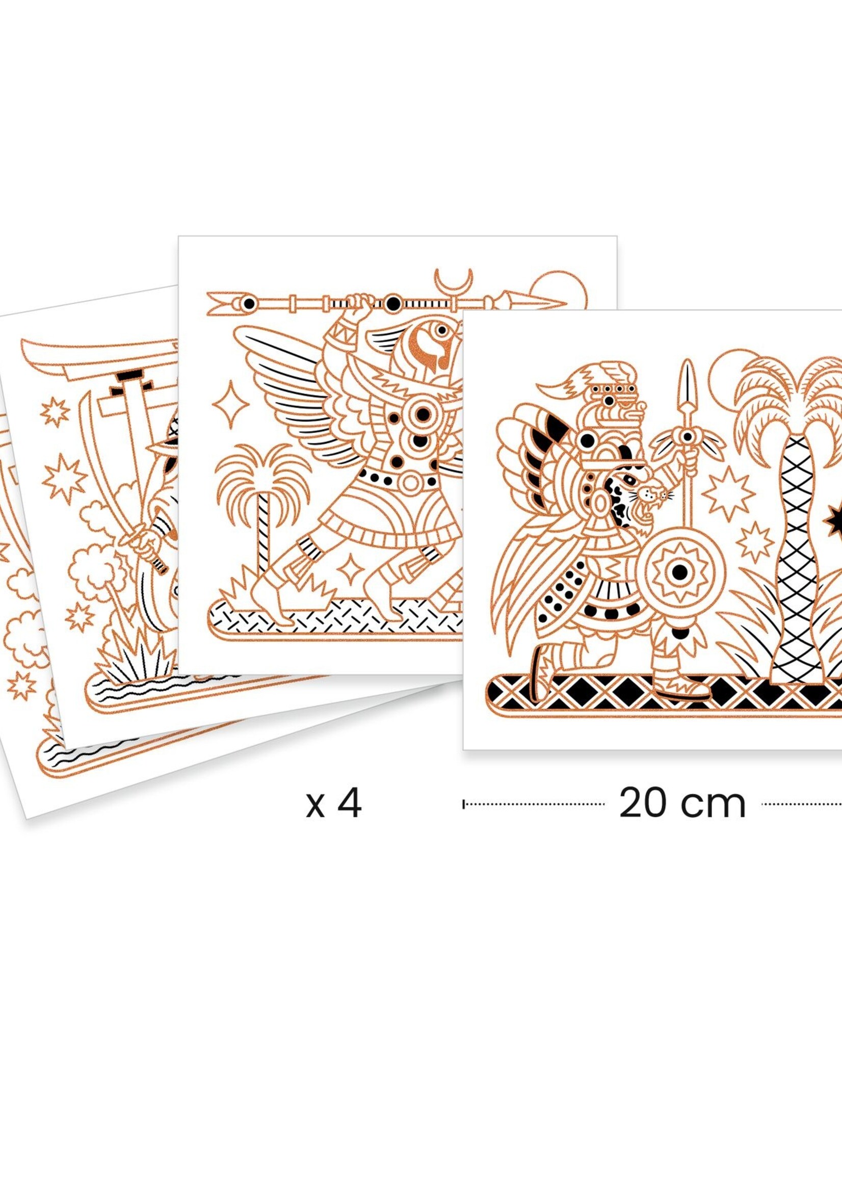 Djeco Djeco - Coloriages Brillants - Heldhaftige dieren