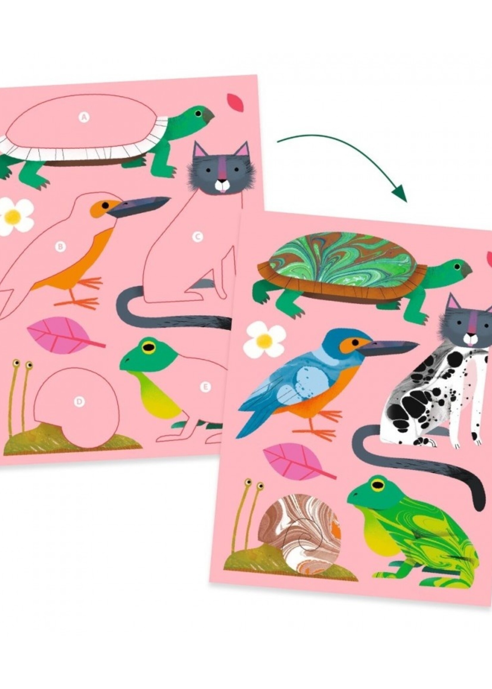Djeco Djeco - Stickers marmeren