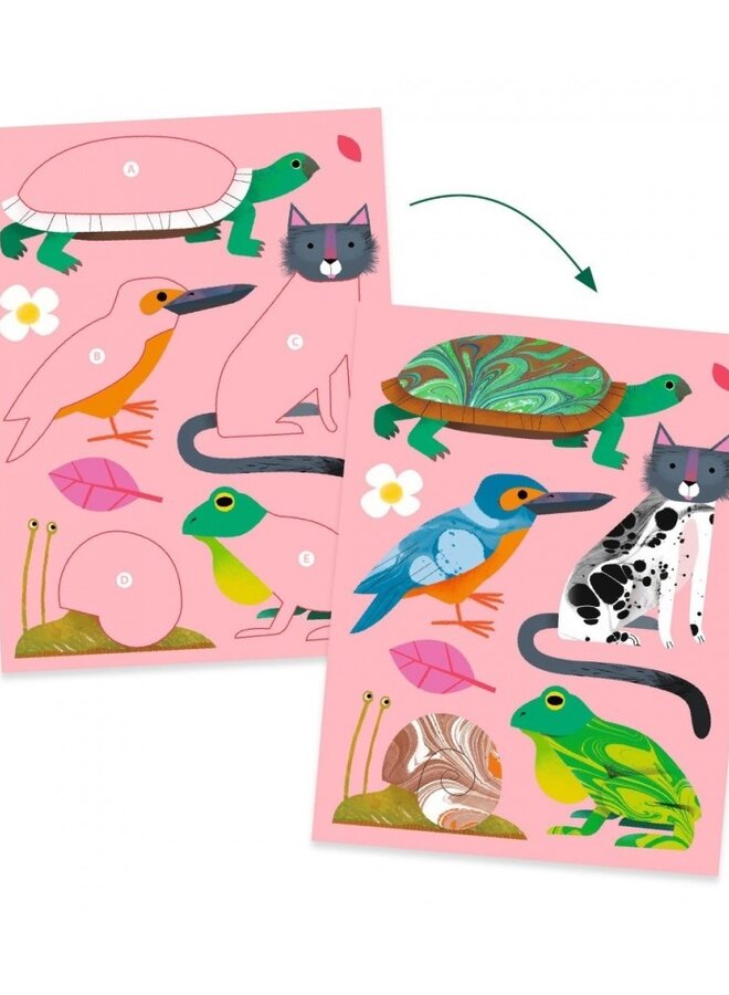 Djeco - Stickers marmeren