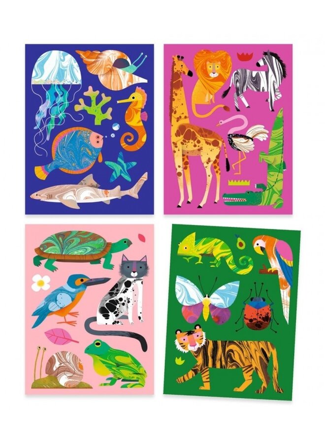 Djeco - Stickers marmeren