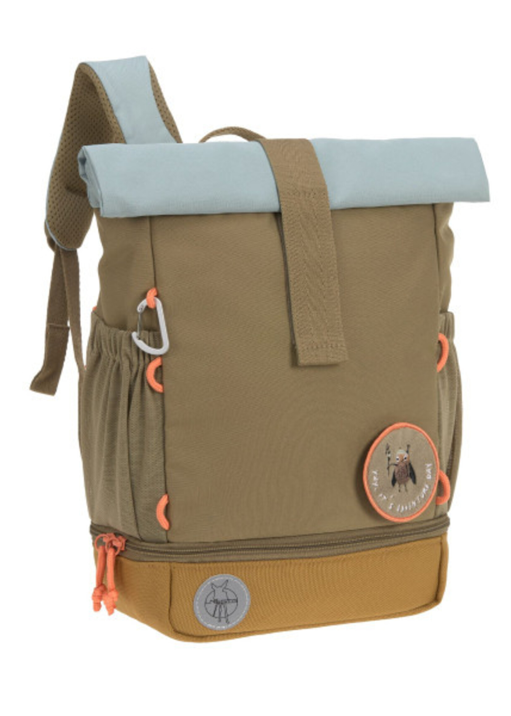 Lässig Lässig - Mini Rolltop Backpack - Nature olive