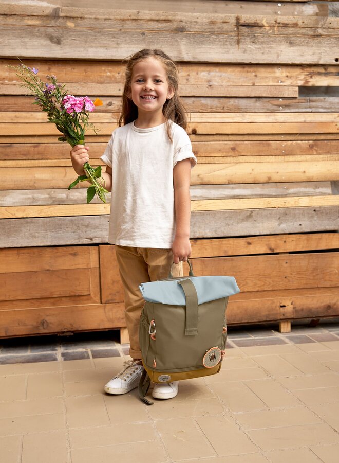 Lässig - Mini Rolltop Backpack - Nature olive
