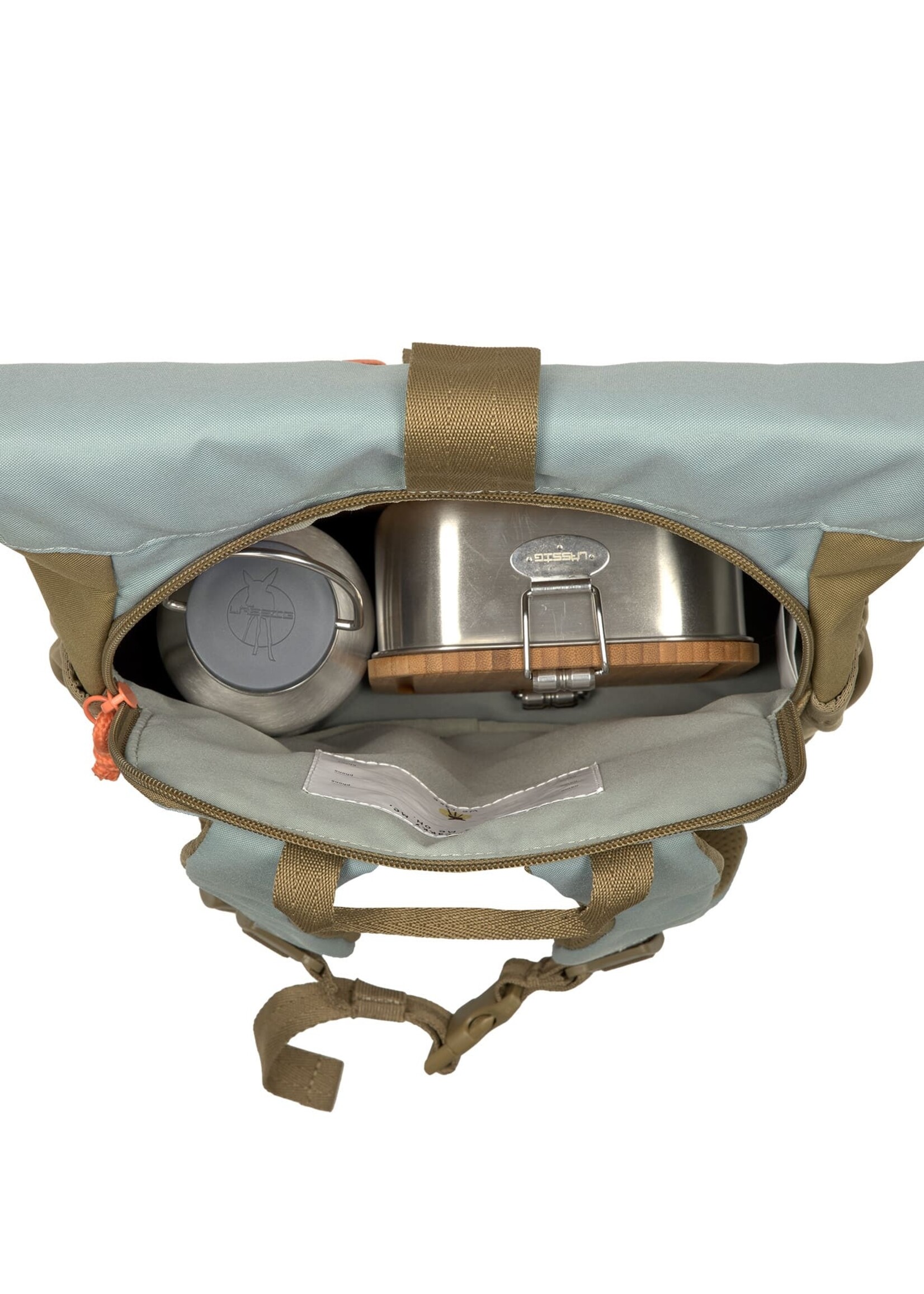 Lässig Lässig - Mini Rolltop Backpack - Nature olive