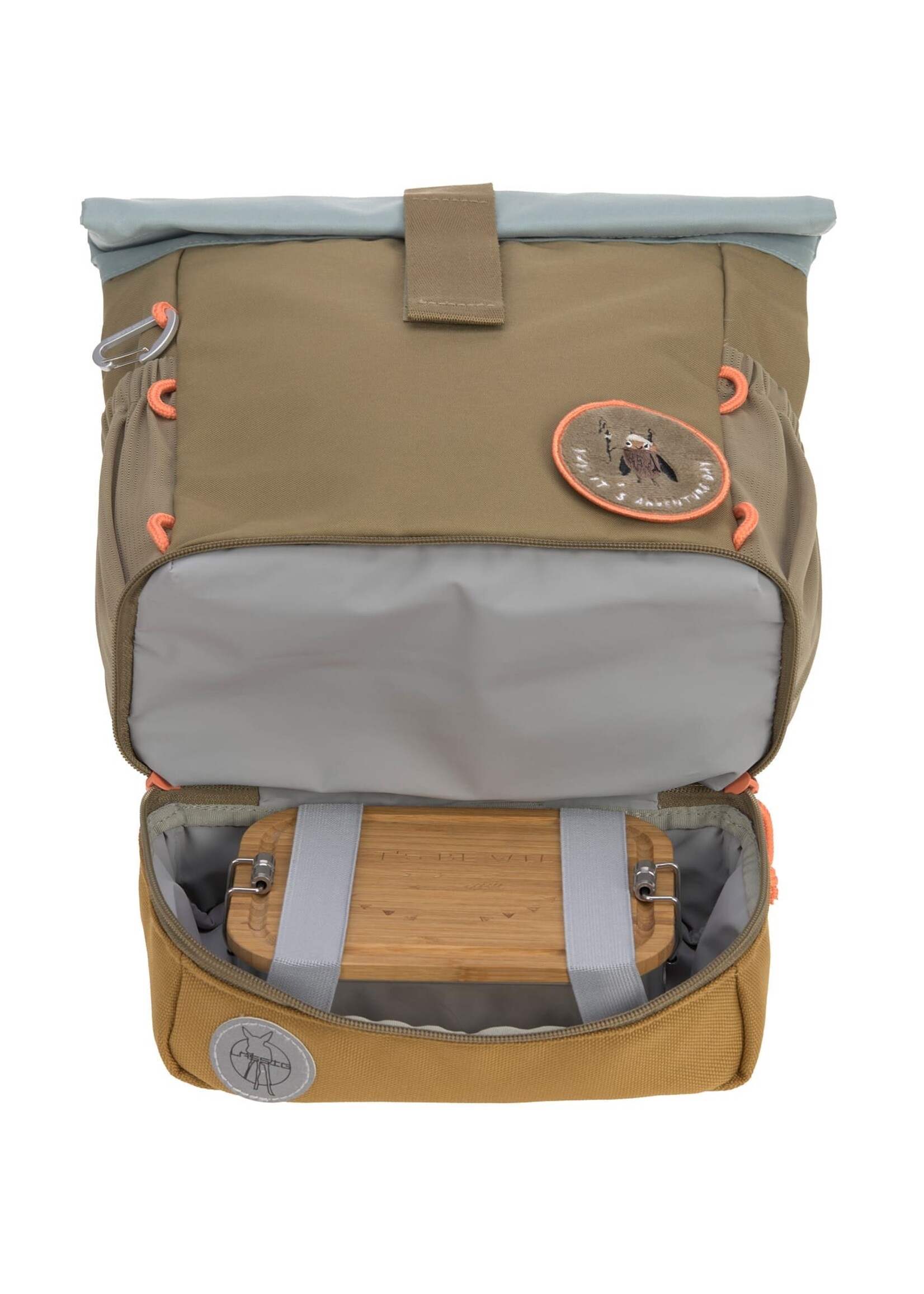 Lässig Lässig - Mini Rolltop Backpack - Nature olive