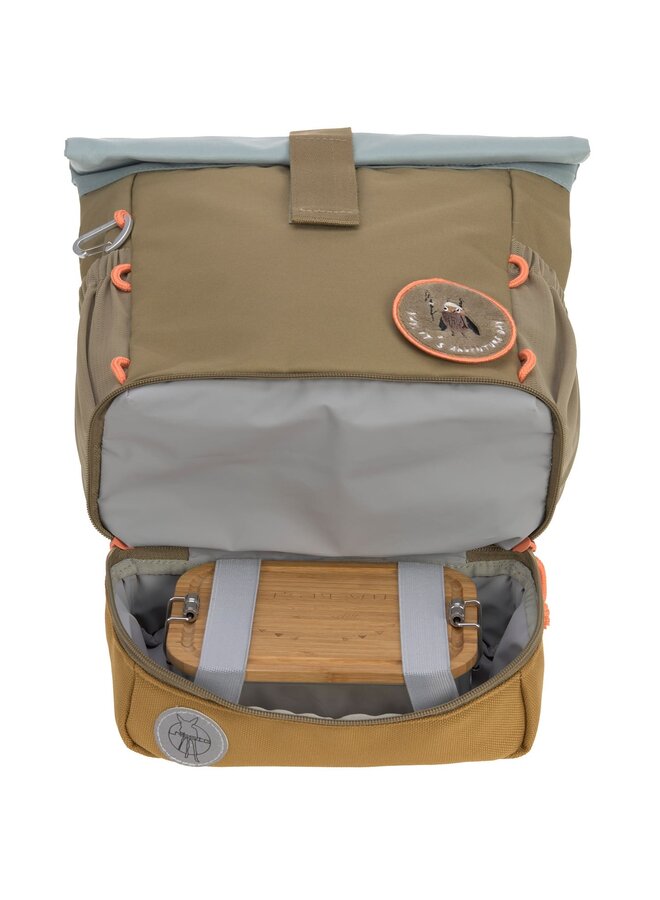 Lässig - Mini Rolltop Backpack - Nature olive