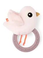 DonebyDeer Donebydeer - Sensory rattle teether - Birdee powder