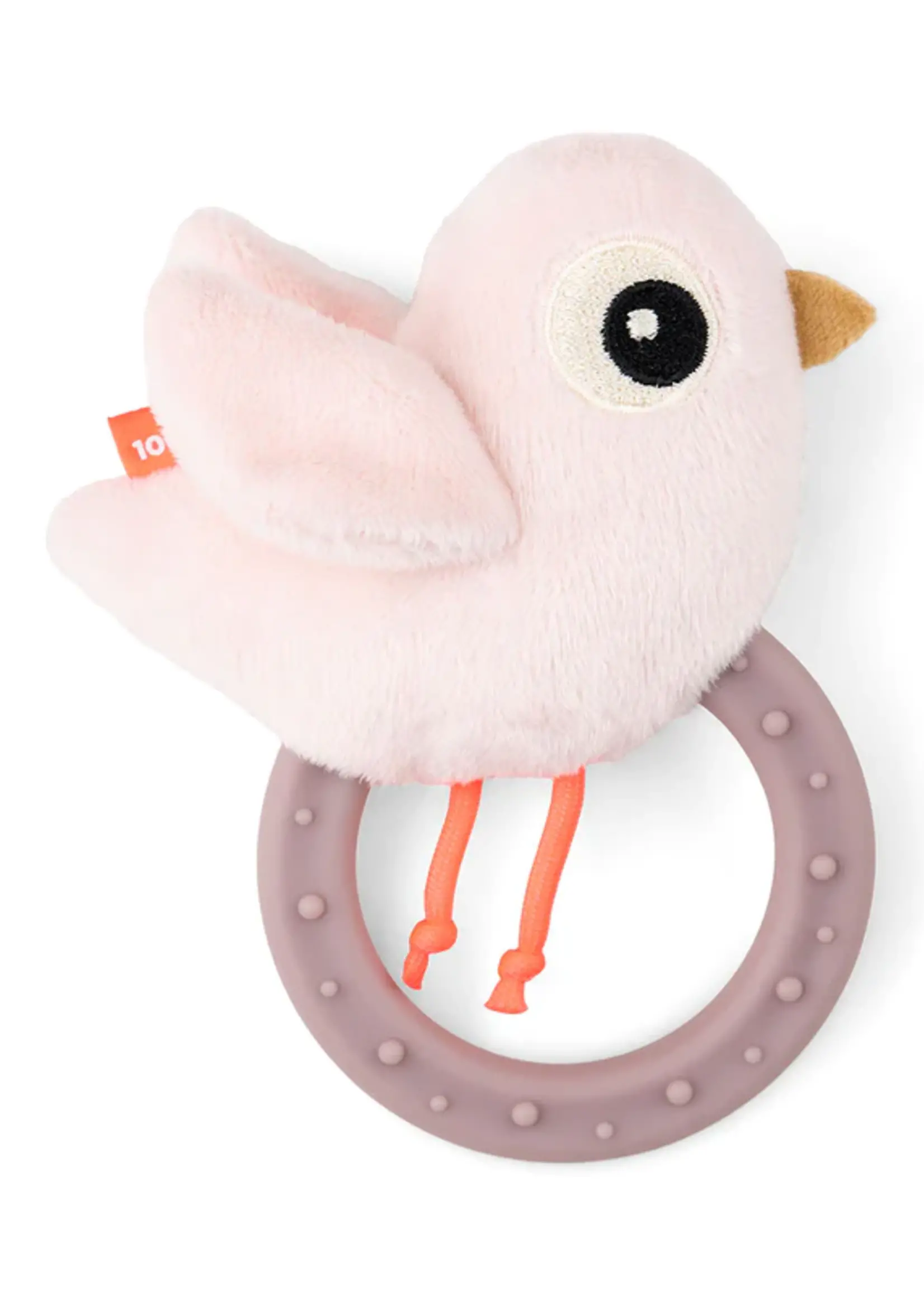 DonebyDeer Donebydeer - Sensory rattle teether - Birdee powder