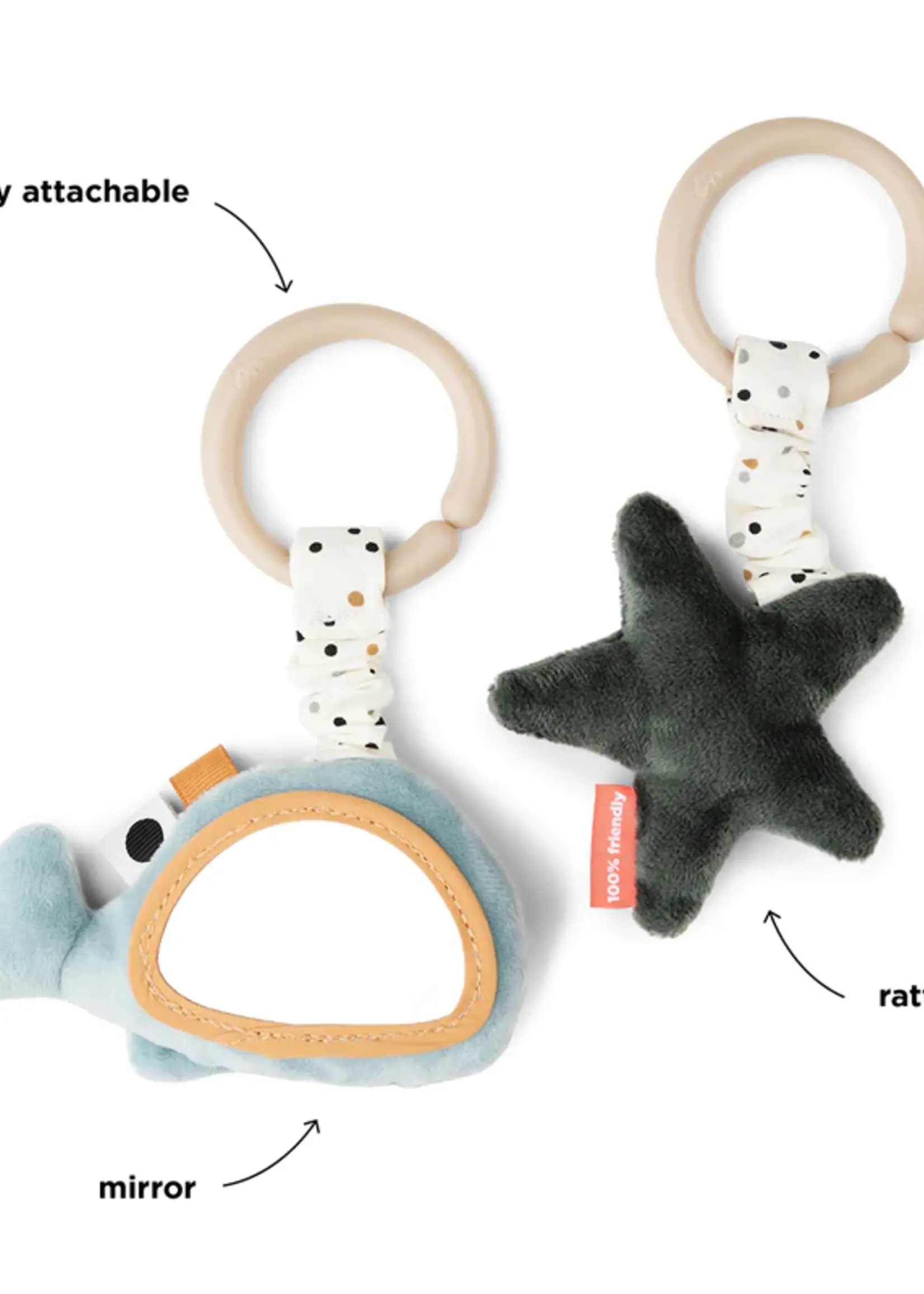 DonebyDeer Donebydeer - Hanging activity toy 2 pcs - Wally blue