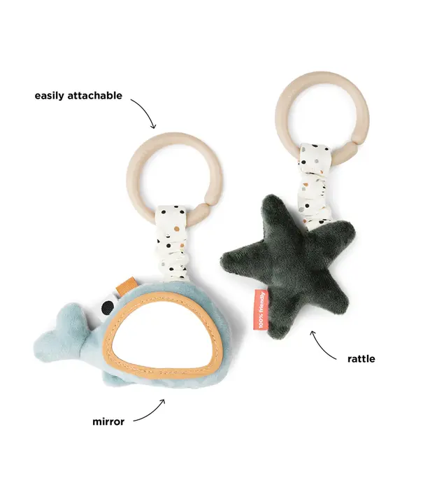 DonebyDeer Donebydeer - Hanging activity toy 2 pcs - Wally blue